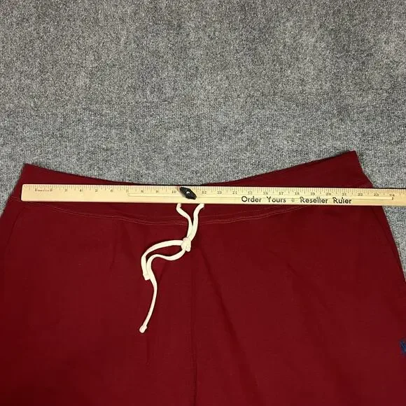 Polo Ralph Lauren Pants Mens Big 4X Red Fleece Sweatpants Lounge Drawstring - Picture 9 of 13